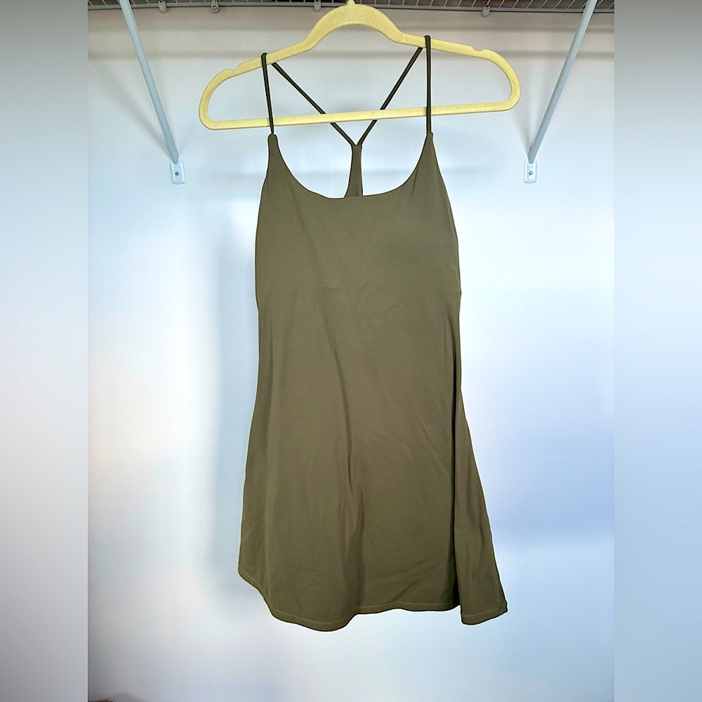 Halara Olive Green Built-In Shorts Active Dress – Size M